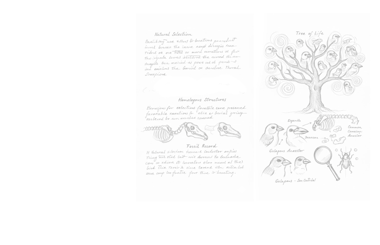 Darwin theory sketch